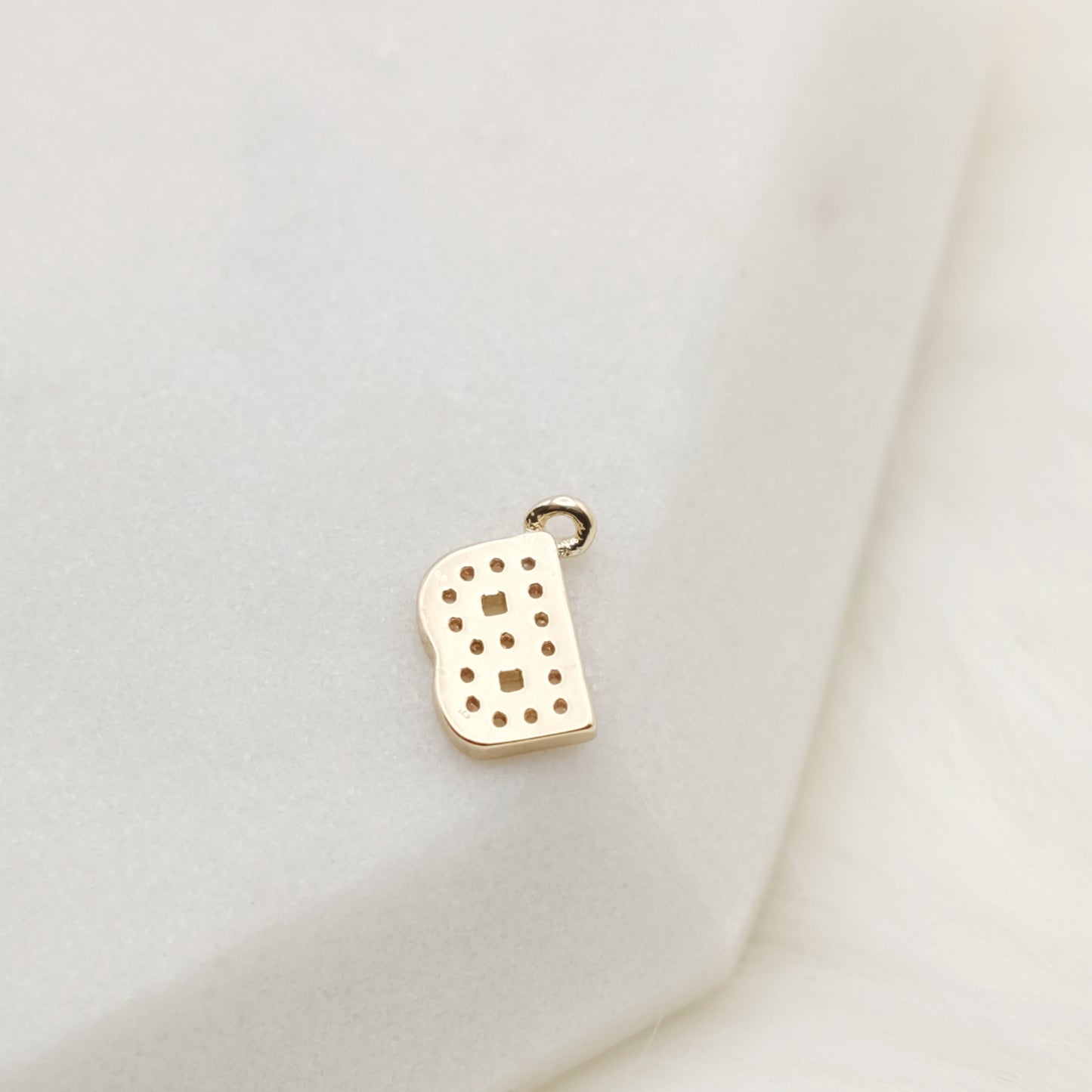 Sparkling Letter B Alphabet Charm