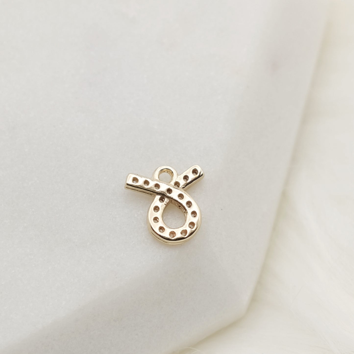 Shimmering Taurus Zodiac Charm