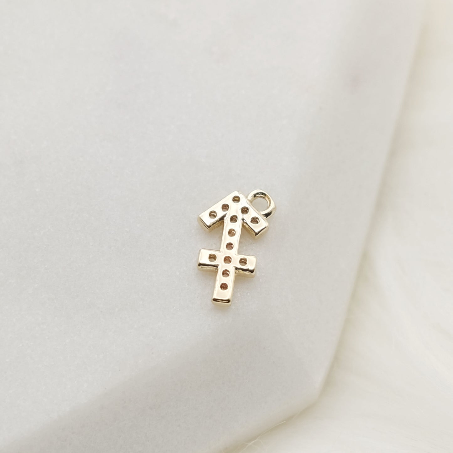 Shimmering Sagittarius Zodiac Charm