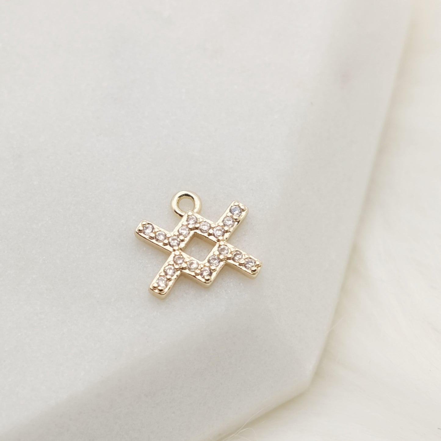 Shimmering Aquarius Zodiac Charm