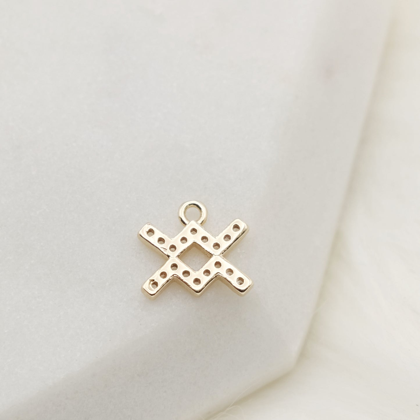Shimmering Aquarius Zodiac Charm