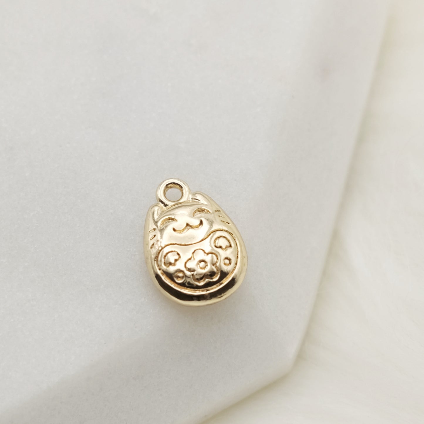 Lucky Cat Daruma Charm