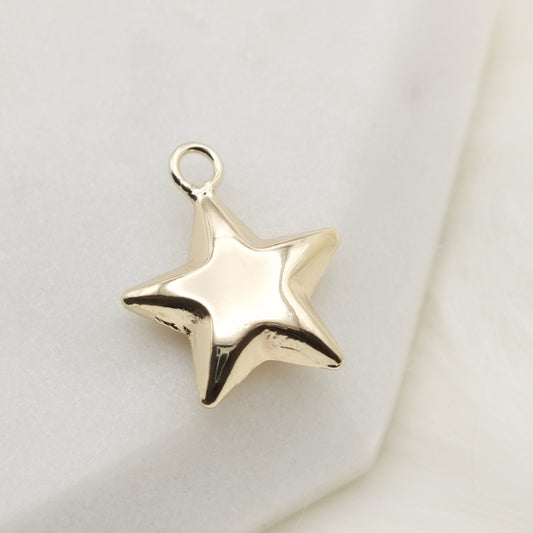 Large Puffy Star Charm