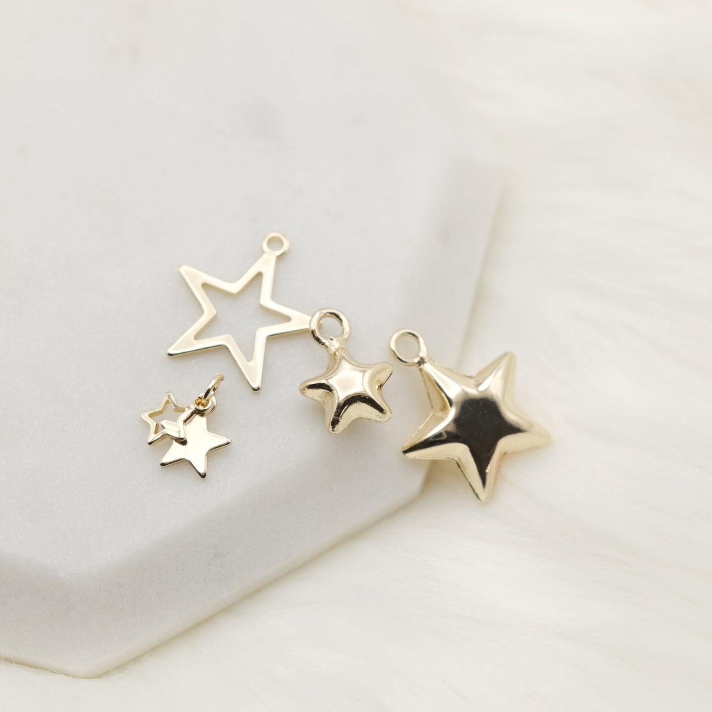 Small Puffy Star Charm