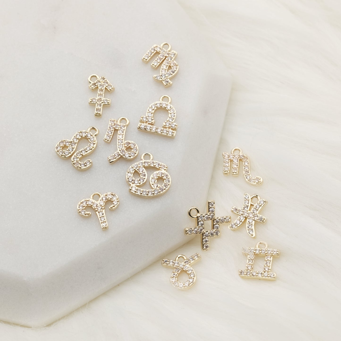 Shimmering Virgo Zodiac Charm