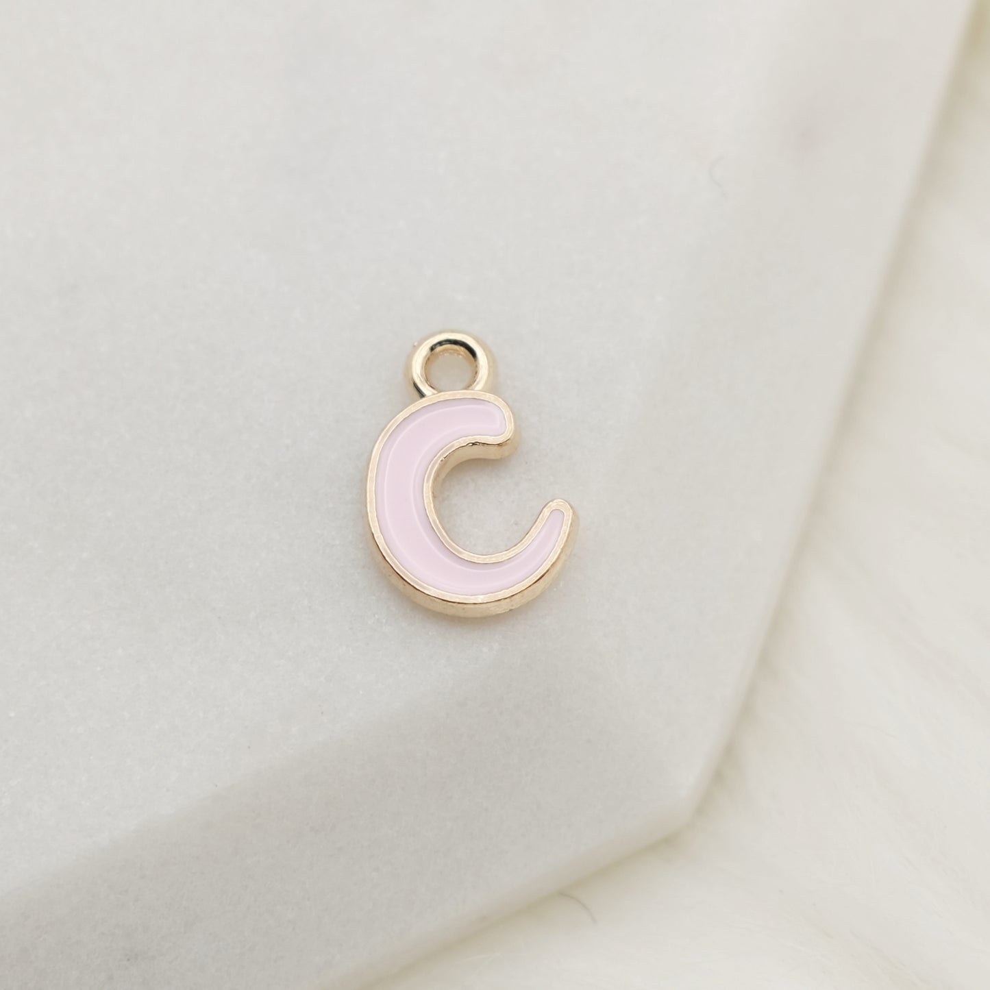 Enamel Letter C Alphabet Charm