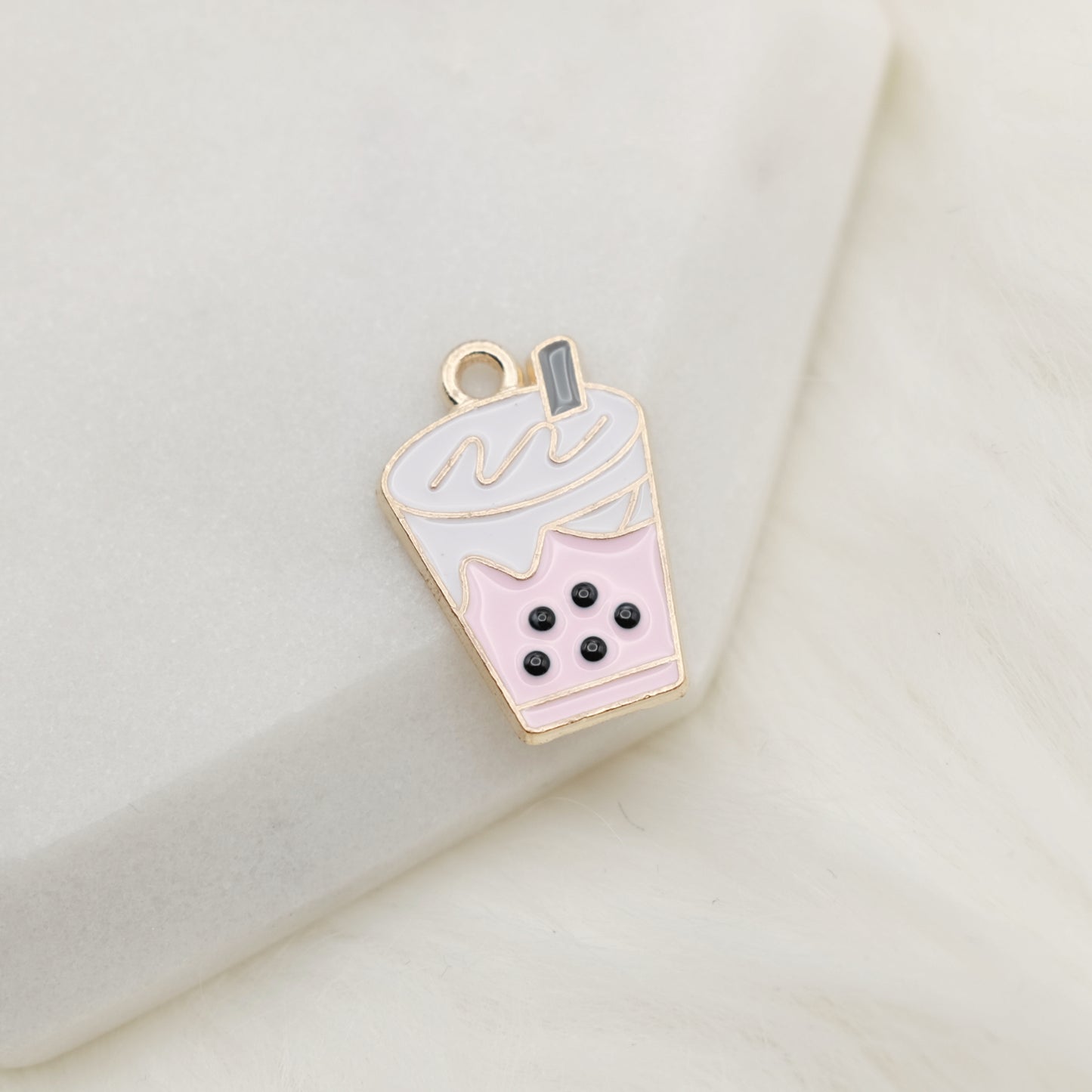 Enamel Boba-licious Charm