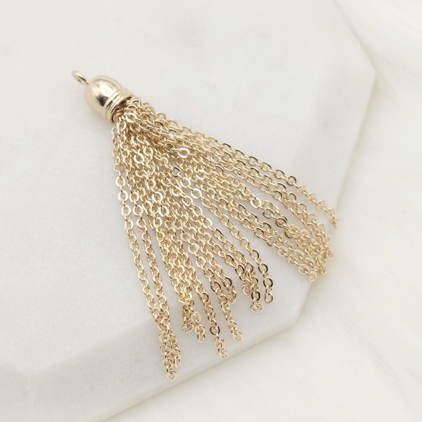 Sunlit Fringe Tassel Charm