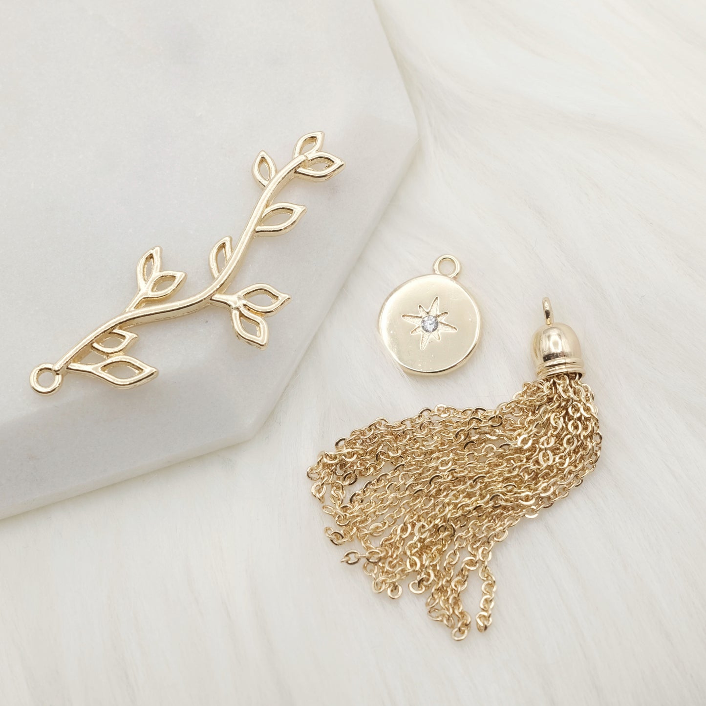 Sunlit Fringe Tassel Charm