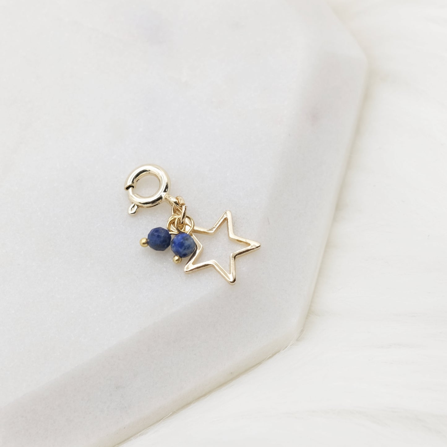 September Lapis Lazuli Genie Charm