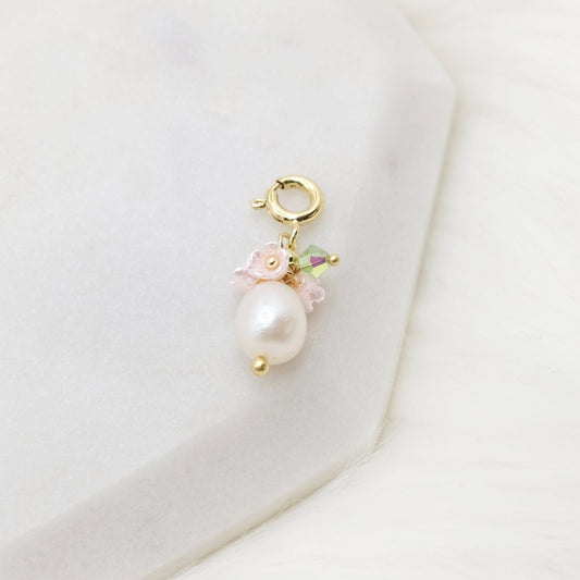 Handmade Blossom Pearl Charm