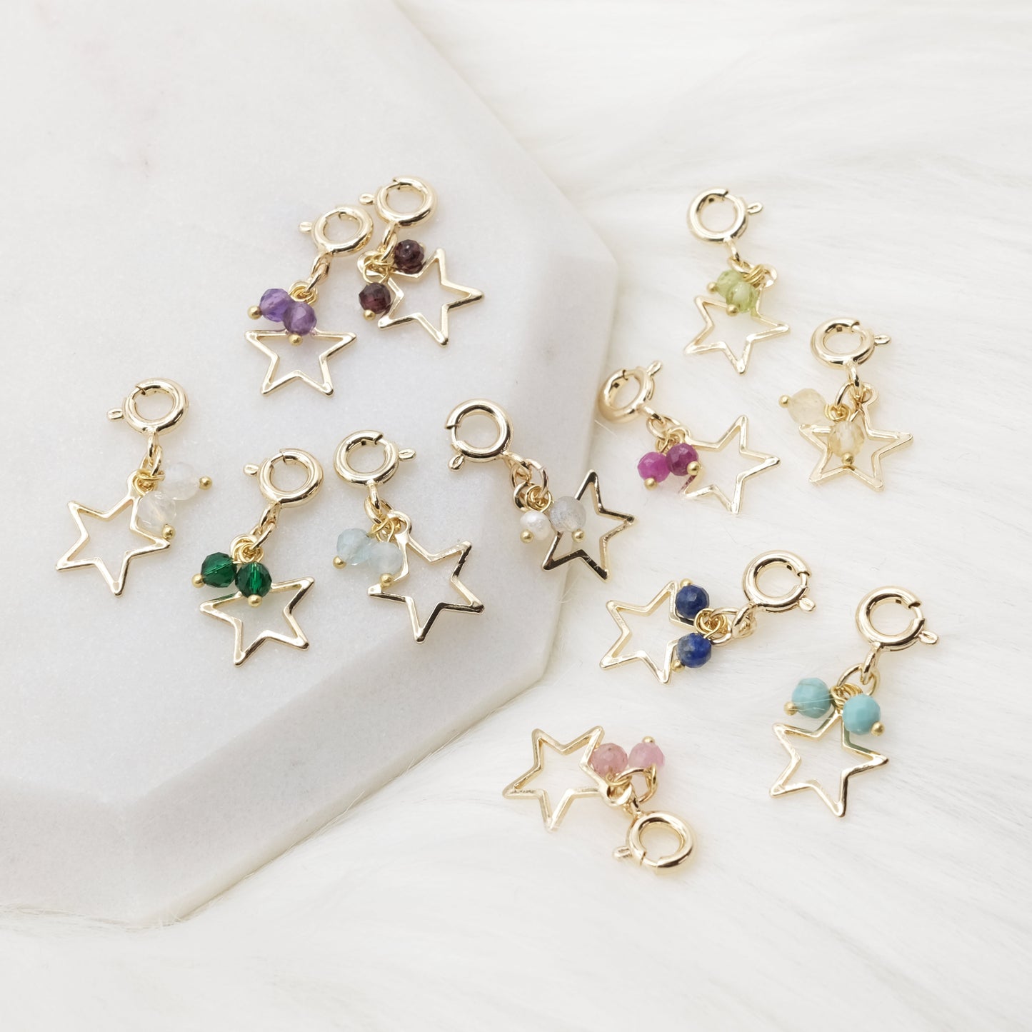 June Pearl & Moonstone Genie Charm