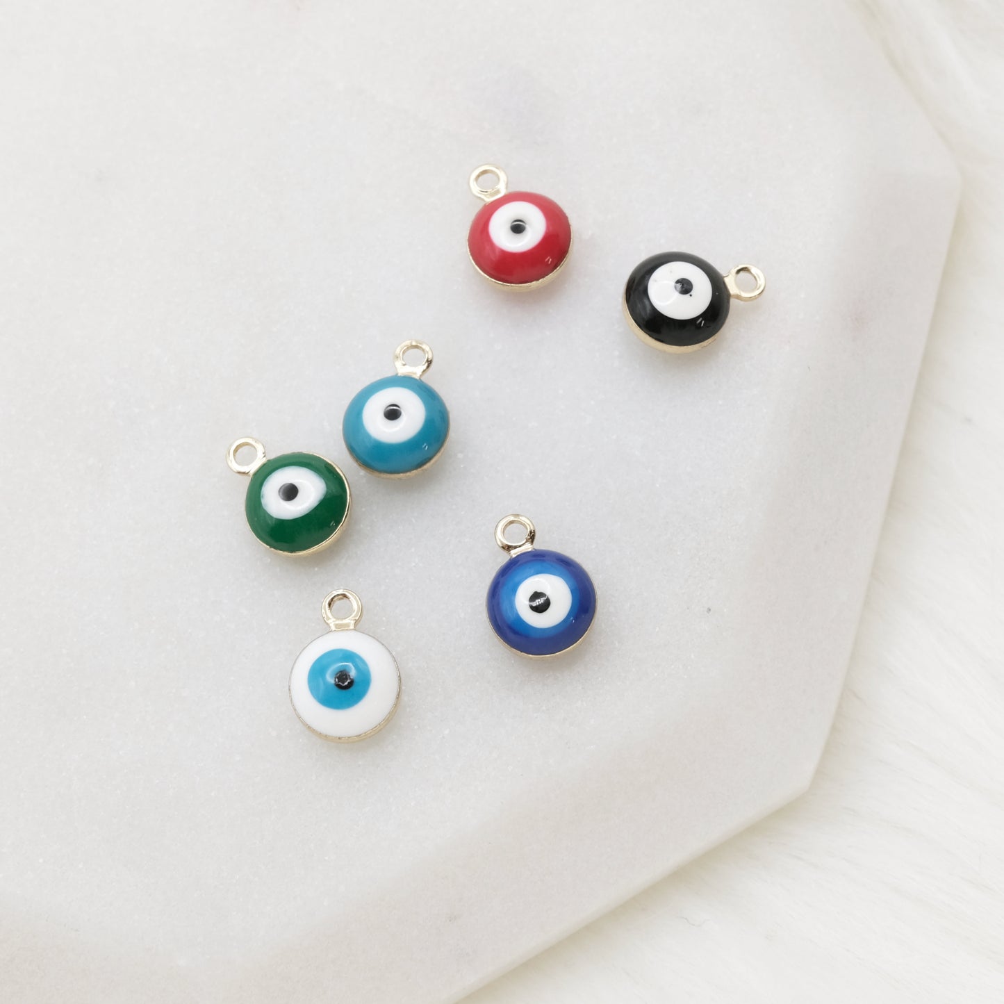Small Enamel Evil Eye Charm