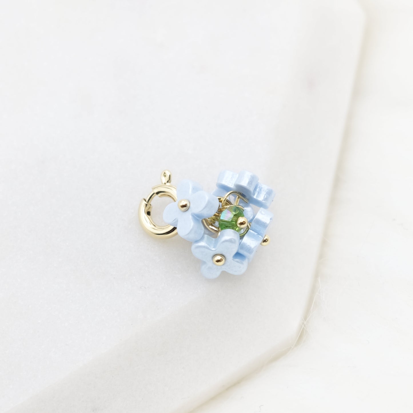 Handmade Forget-Me-Not Bloom Charm