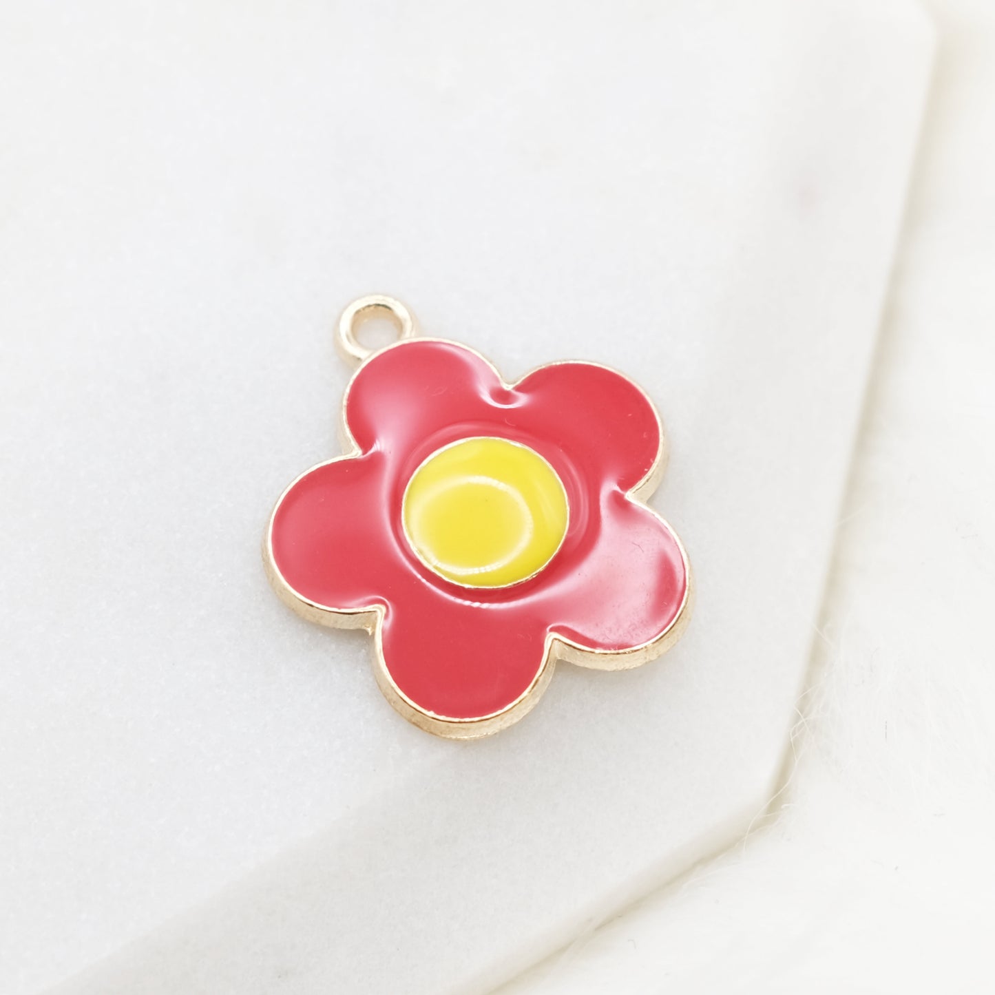 Enamel Anemone Charm