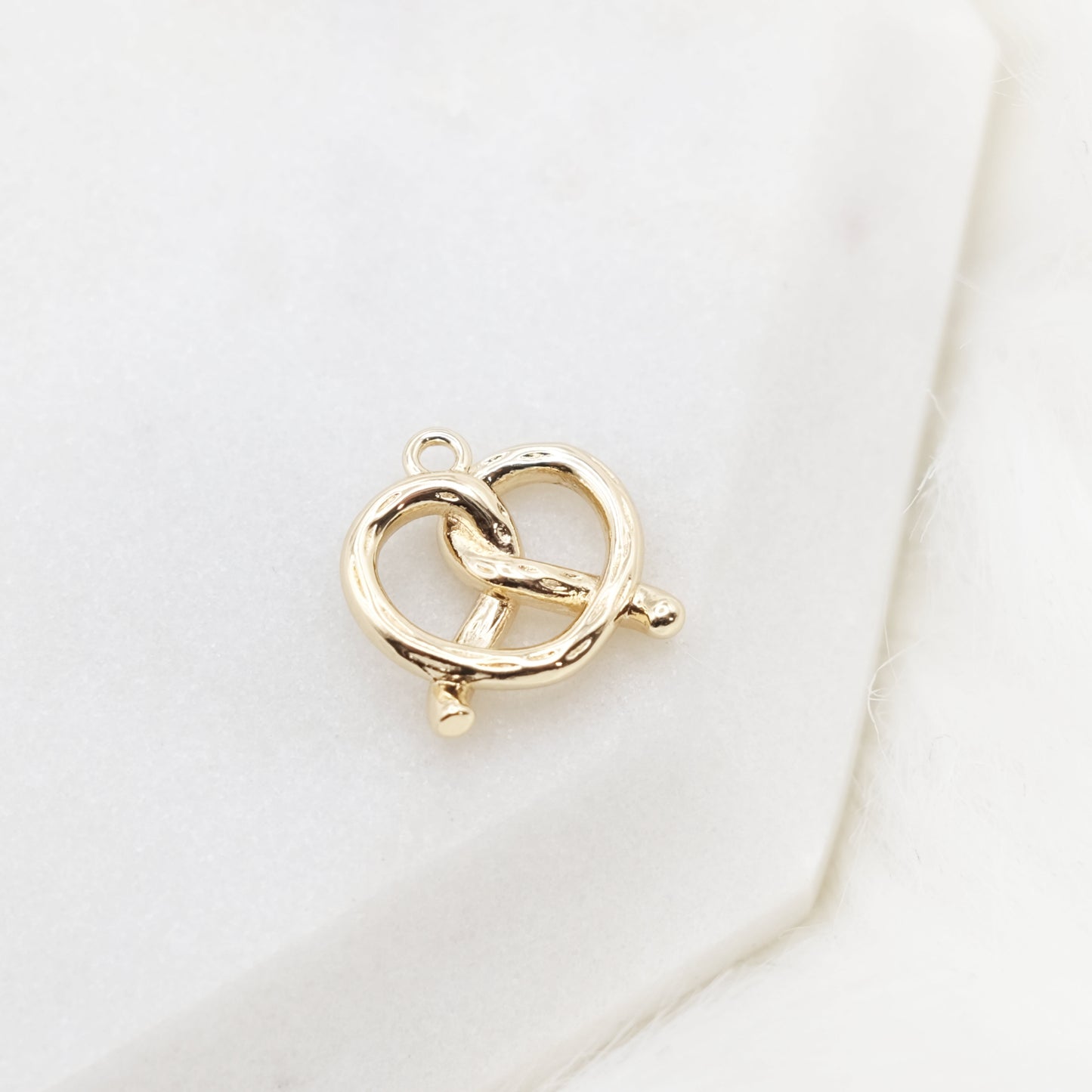 Golden Knot Charm