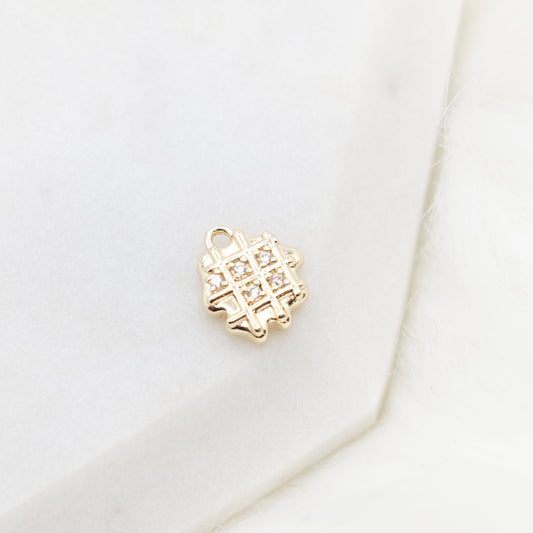 Golden Grid Charm