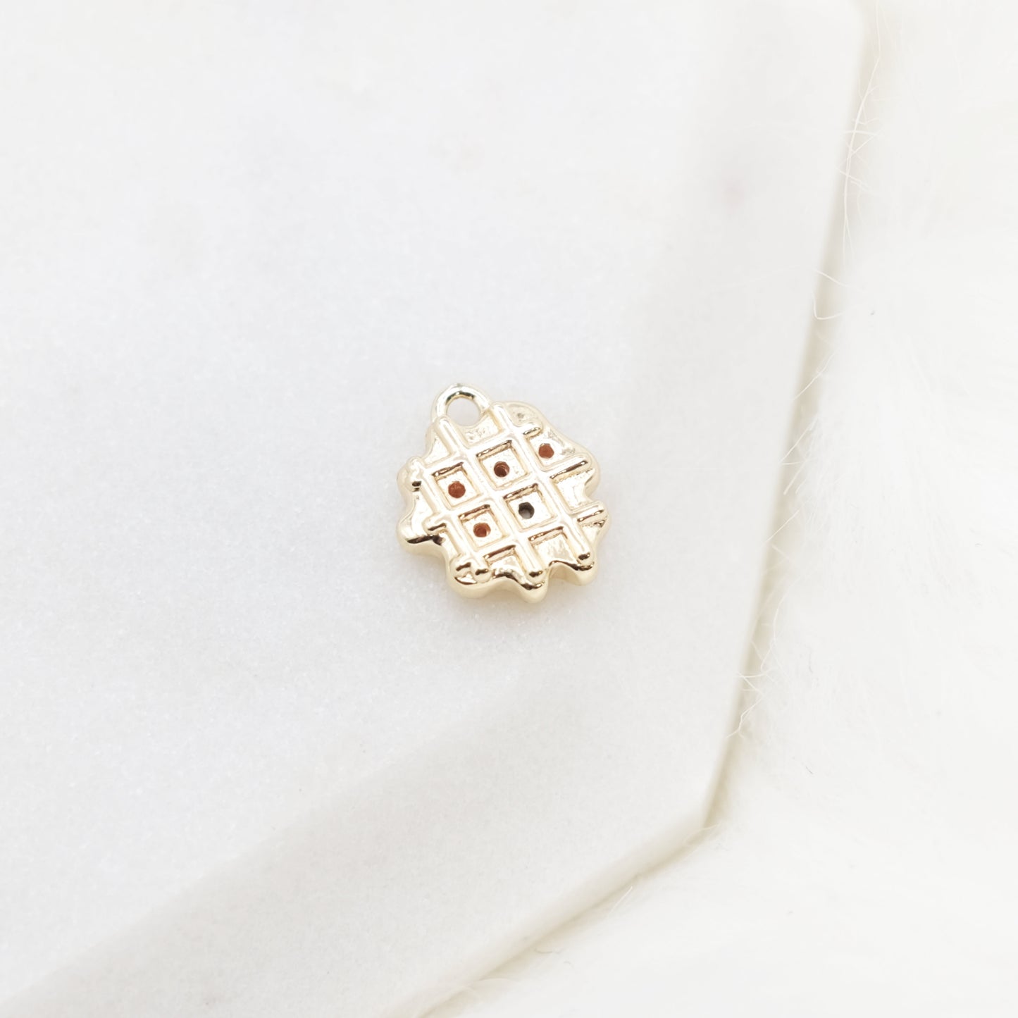 Golden Grid Charm