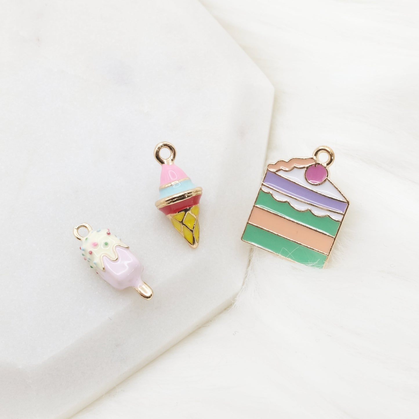 Enamel Sugar Slice Charm