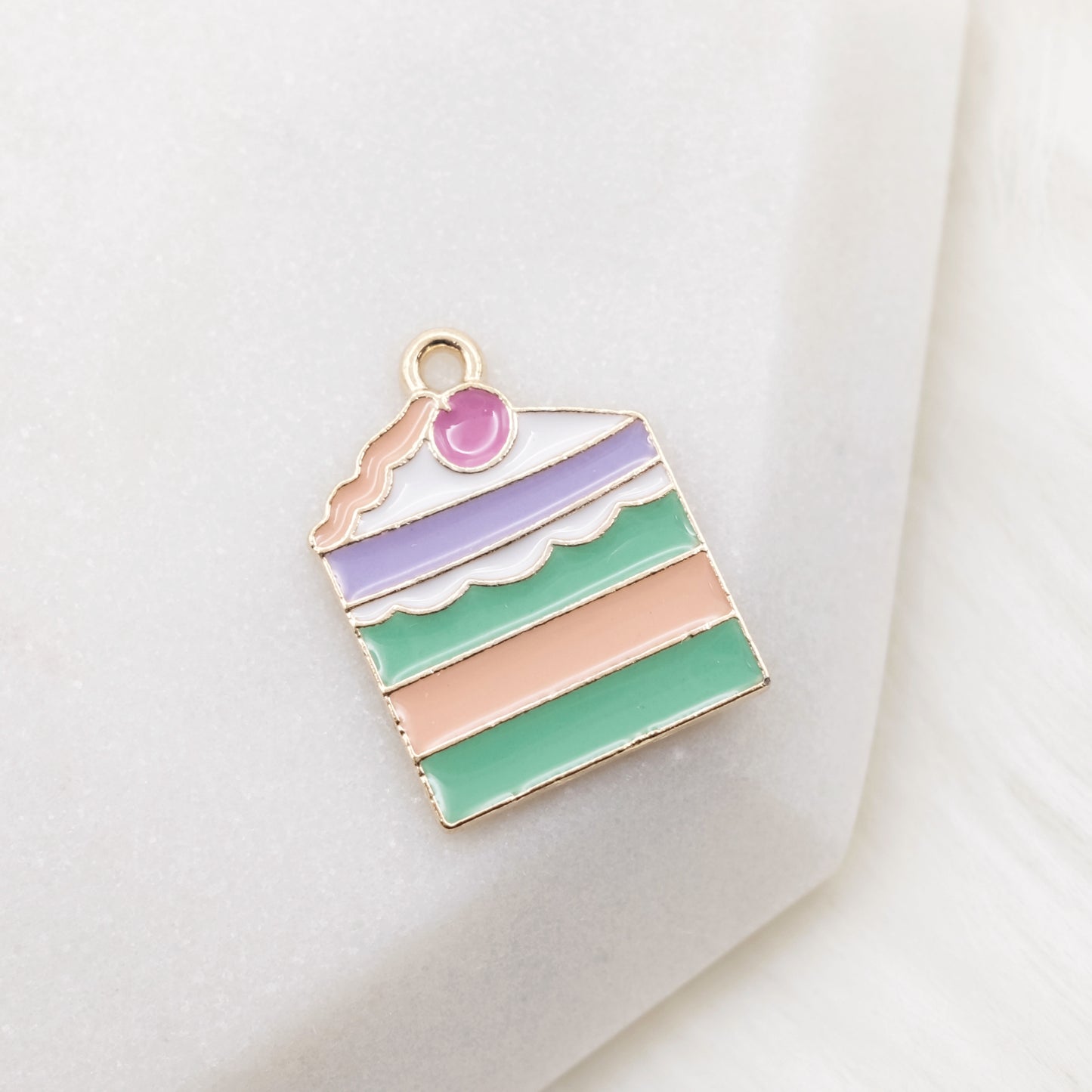 Enamel Sugar Slice Charm