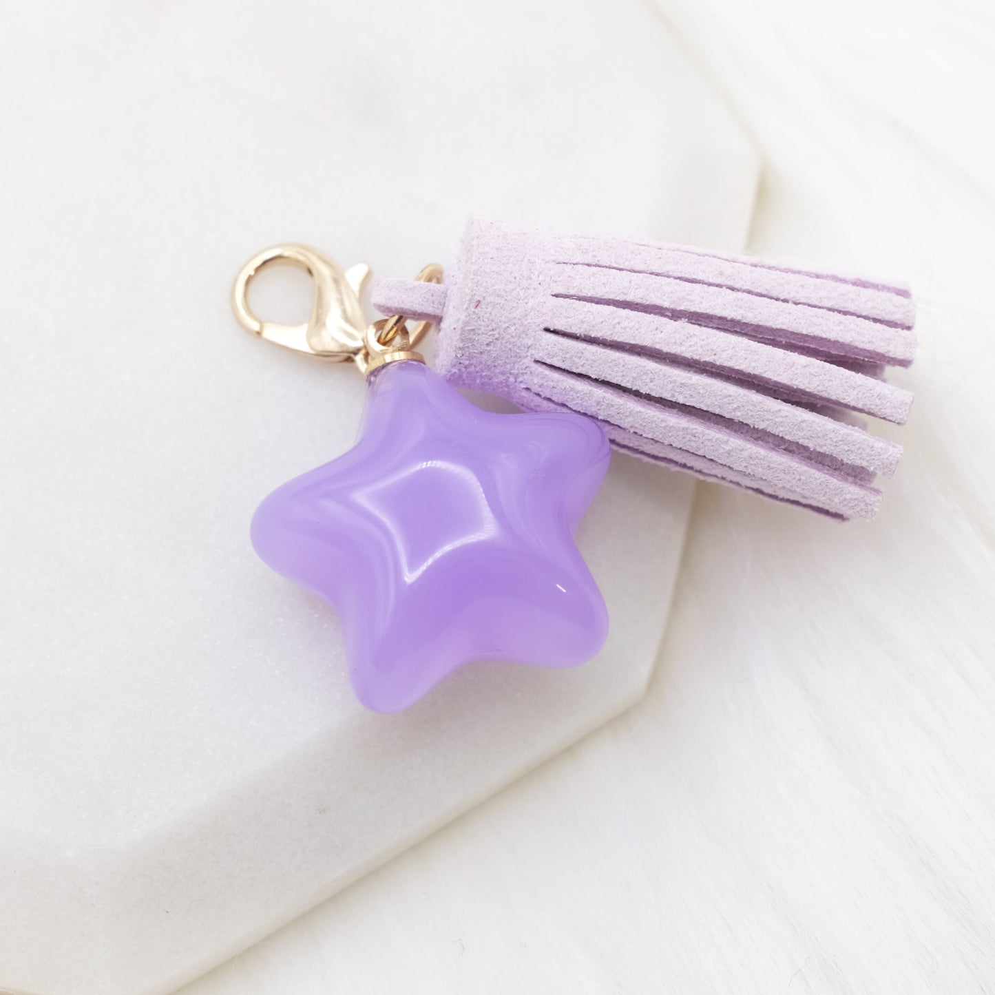 Purple Eco Glam Star Charm