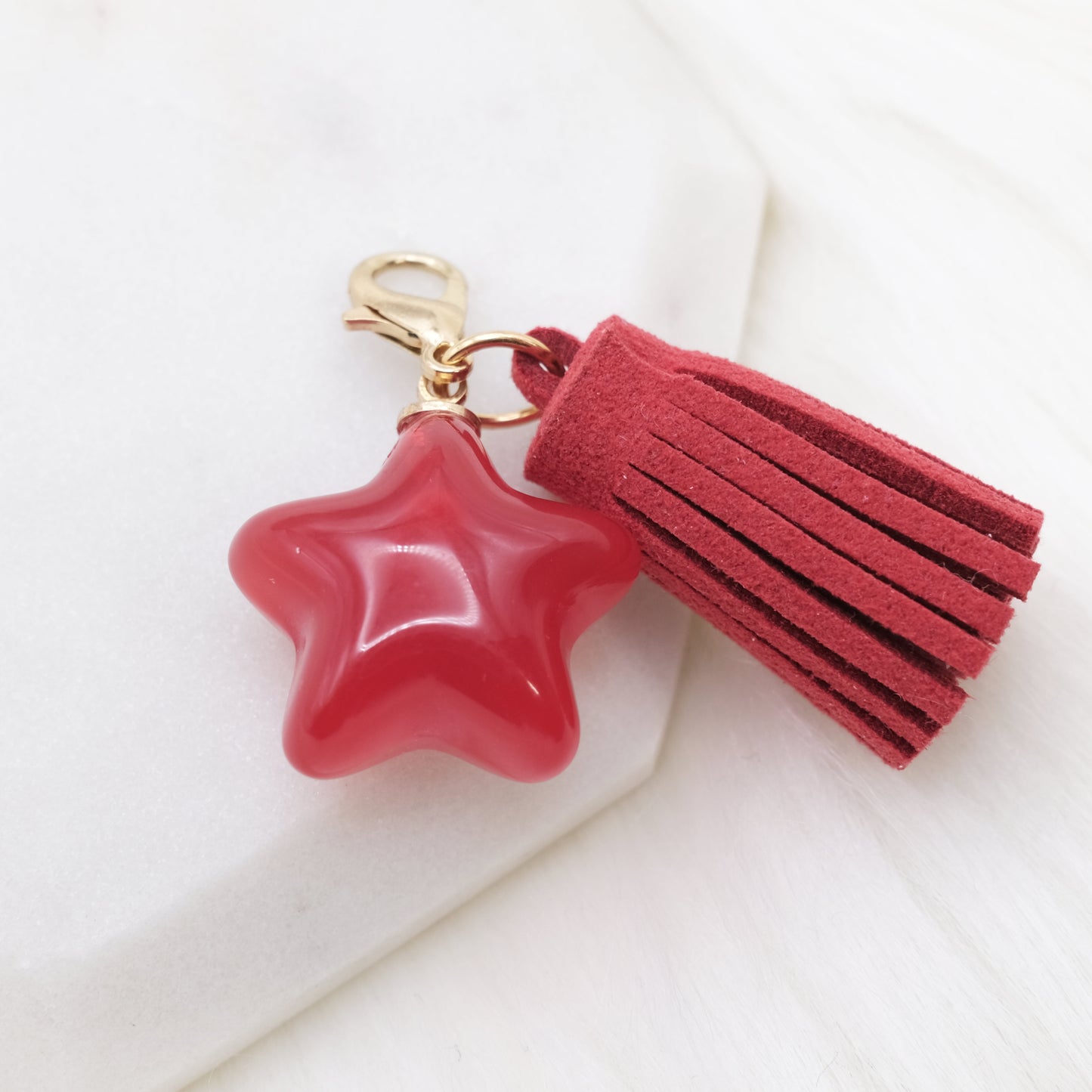Red Eco Glam Star Charm