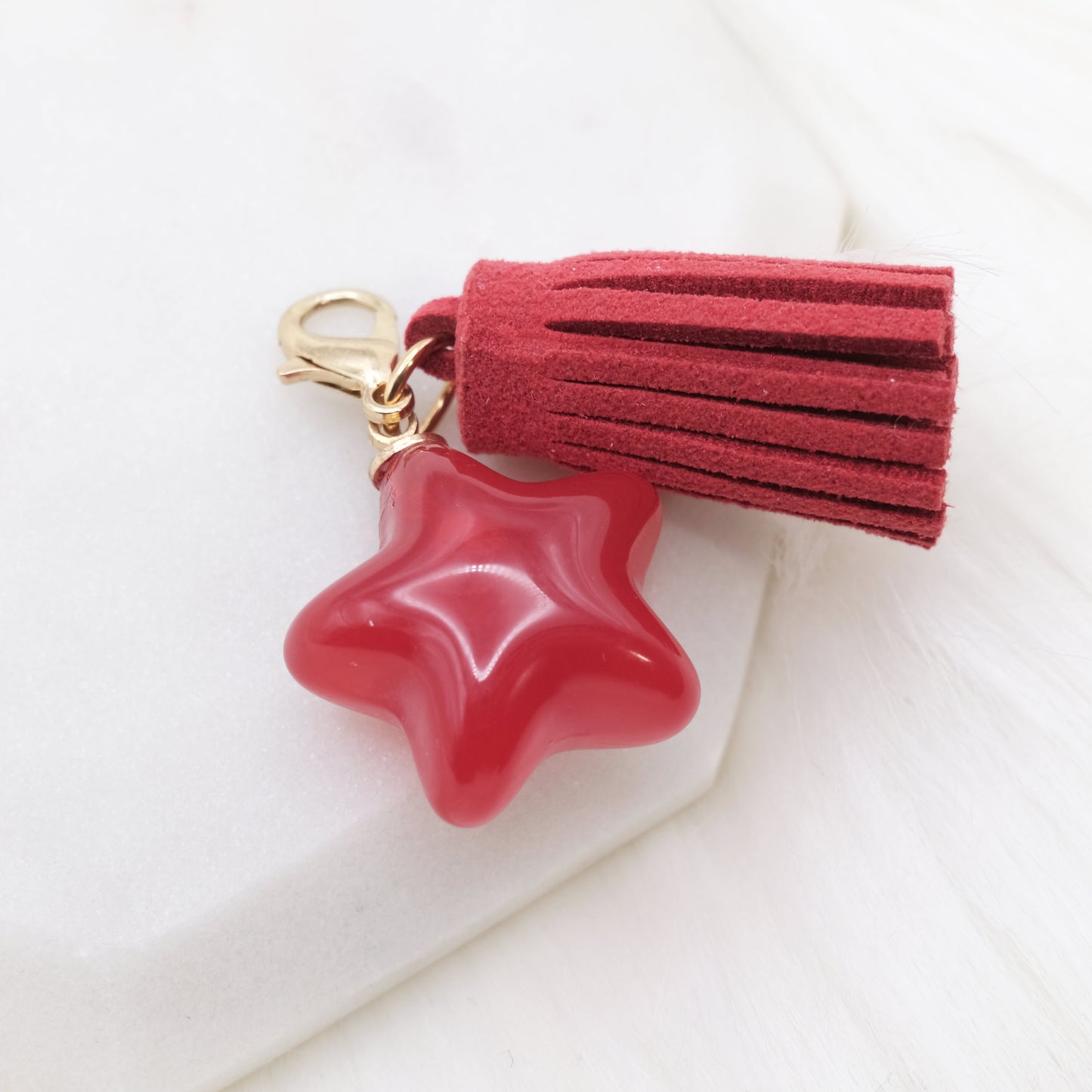 Red Eco Glam Star Charm