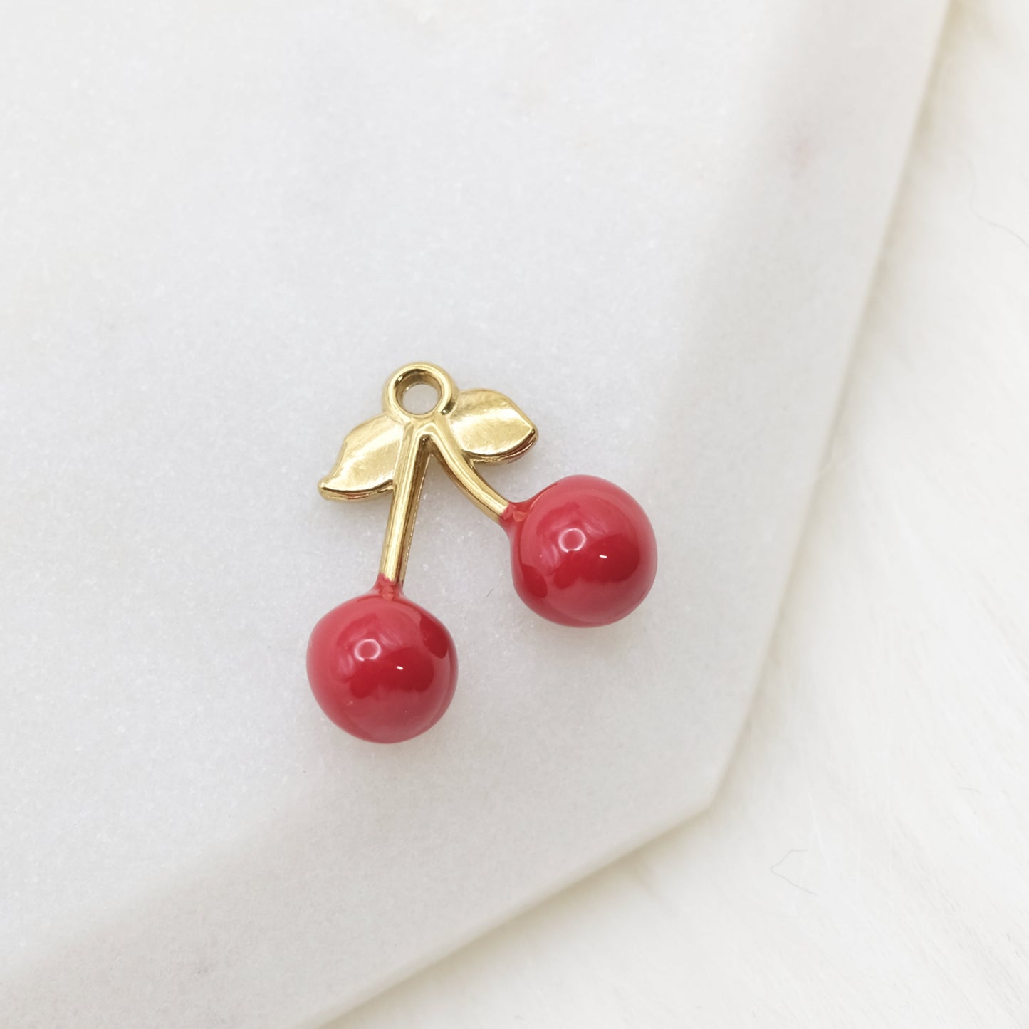 Enamel Cherry Pop Charm
