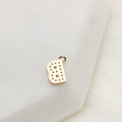 Sparkling Letter B Alphabet Charm
