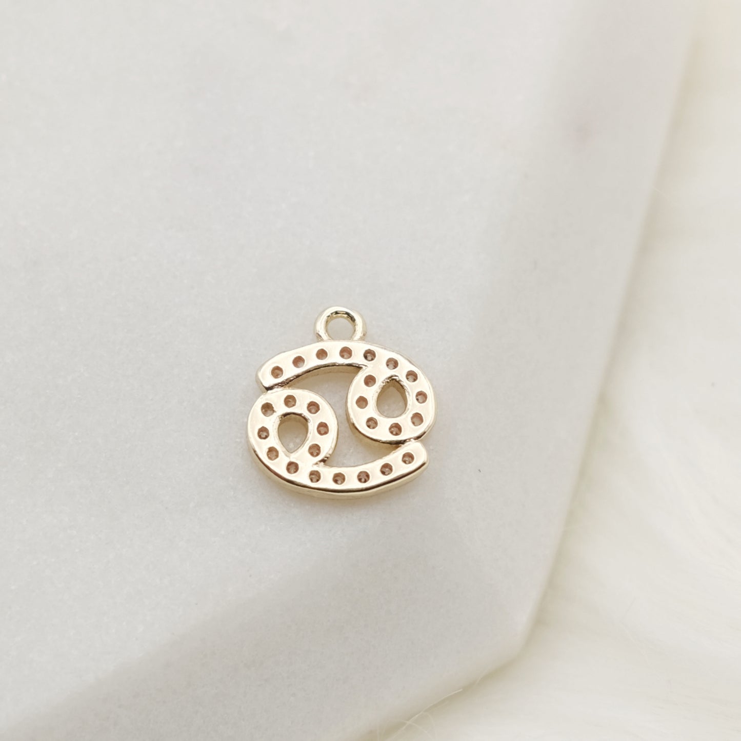 Shimmering Cancer Zodiac Charm