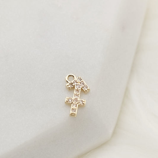 Shimmering Sagittarius Zodiac Charm