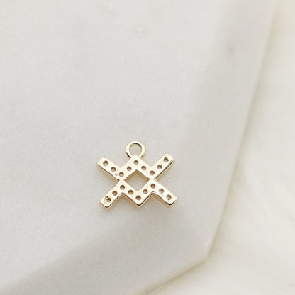 Shimmering Aquarius Zodiac Charm