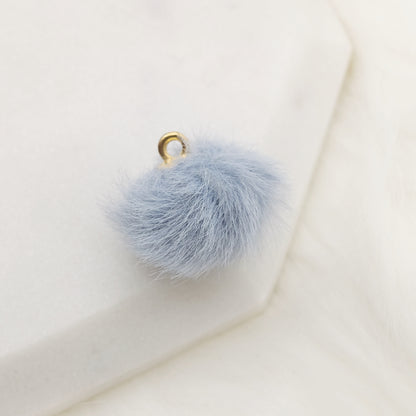 Blue Pom Pom Pop Charm