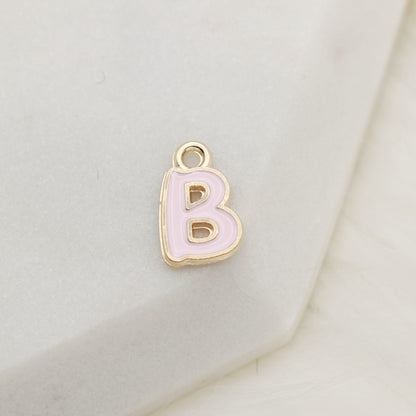 Enamel Letter B Alphabet Charm