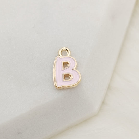 Enamel Letter B Alphabet Charm