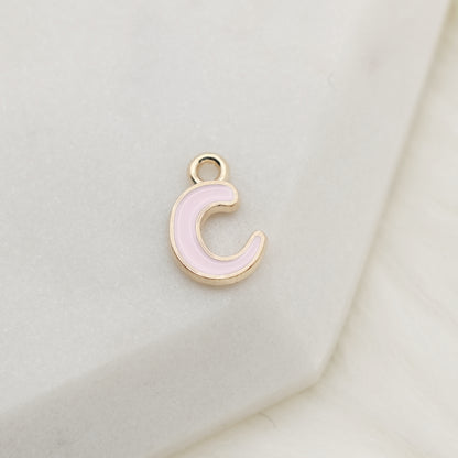 Enamel Letter C Alphabet Charm