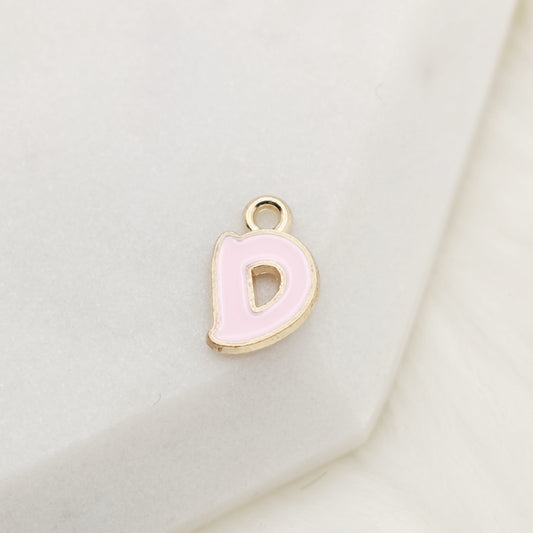 Enamel Letter D Alphabet Charm