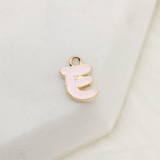 Enamel Letter E Alphabet Charm