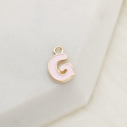 Enamel Letter G Alphabet Charm