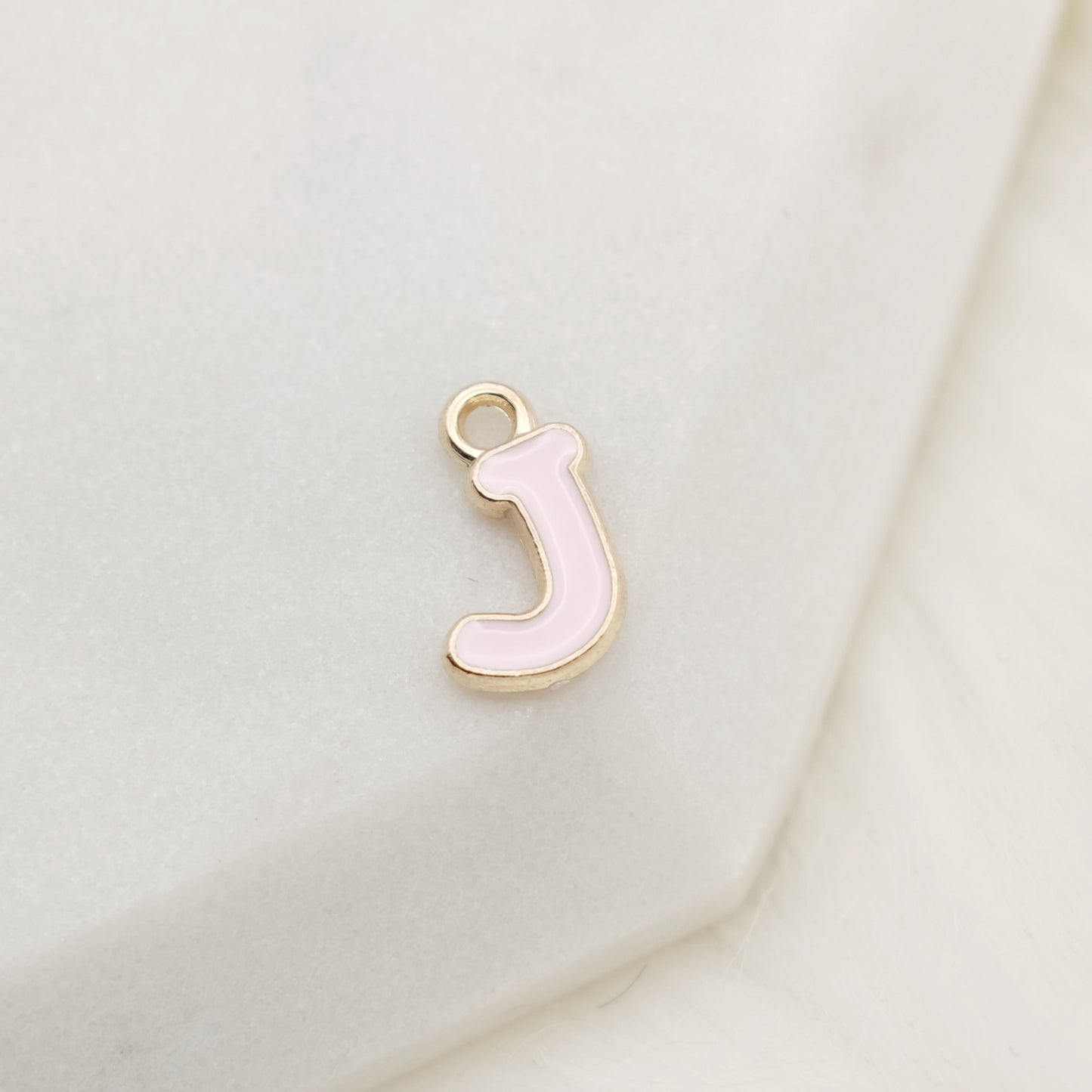 Enamel Letter J Alphabet Charm