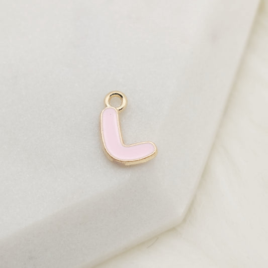 Enamel Letter L Alphabet Charm