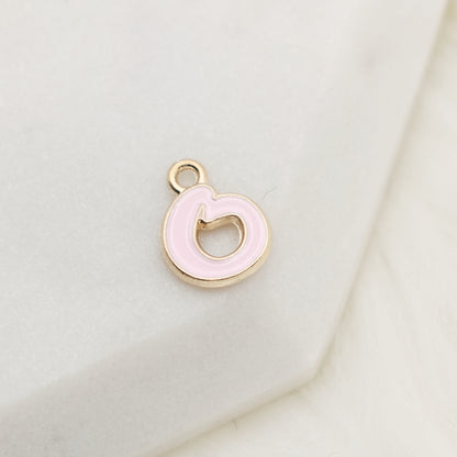 Enamel Letter O Alphabet Charm