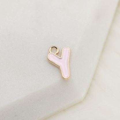 Enamel Letter Y Alphabet Charm