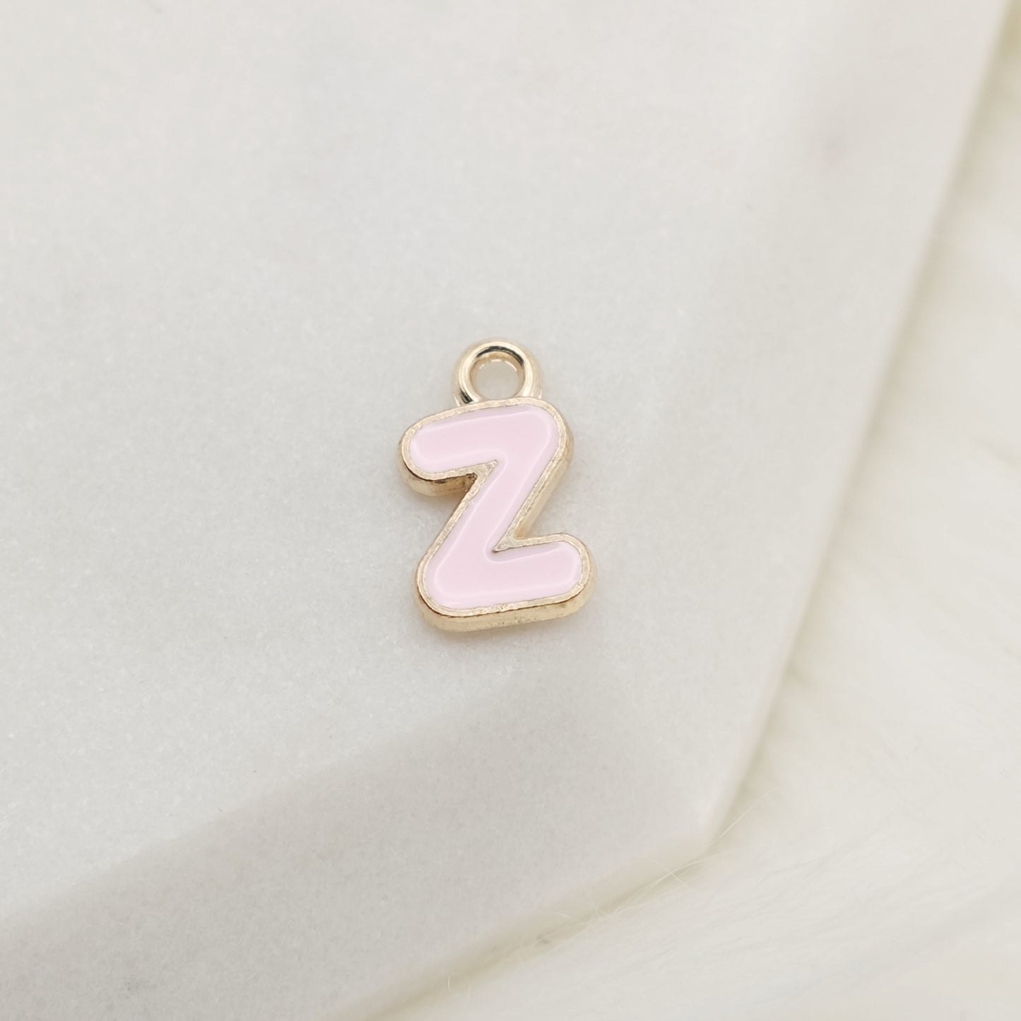 Enamel Letter Z Alphabet Charm