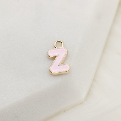 Enamel Letter Z Alphabet Charm