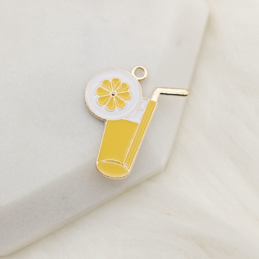 Enamel Zesty Sip Charm