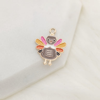 Enamel Gobble Gobble Charm