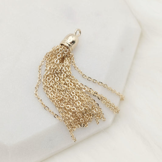 Sunlit Fringe Tassel Charm