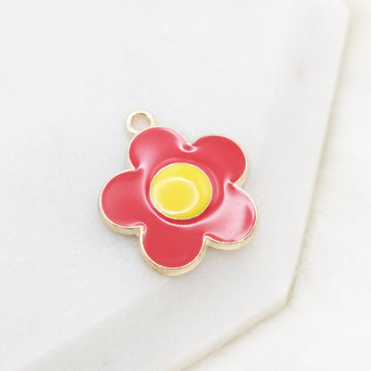Enamel Anemone Charm