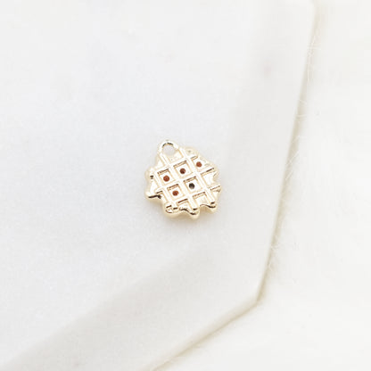 Golden Grid Charm